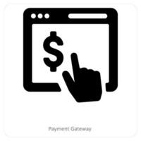 Payment Gateway and e-commerce icon concept vector