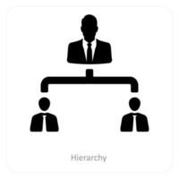 Hierarchy and business icon concept vector