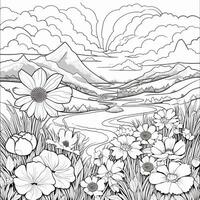 Spring Coloring Pages photo