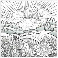 Spring Coloring Pages photo