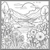 Spring Coloring Pages photo