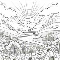 Spring Coloring Pages photo