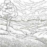 Spring Coloring Pages photo