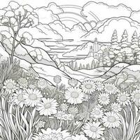 Spring Coloring Pages photo