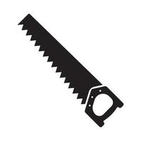 Saw icon. Hand saw silhouette vector design.