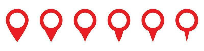 Maps pin. Red location map icon. vector