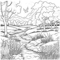 Spring Coloring Pages photo