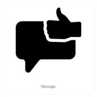 Message and chat icon concept vector