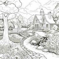 Spring Coloring Pages photo