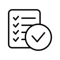 Document checklist icon. Report vector icon on white isolated background. Paper sheet business concept.