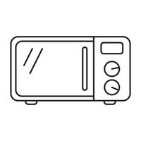 Microwave oven icon. Kitchen appliance icon. Vector illustration.