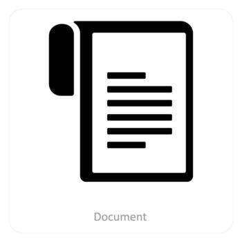 Document and file icon concept vector