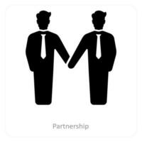 Partnership and deal icon concept vector