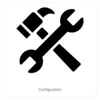 Configuration and settiing icon concept vector