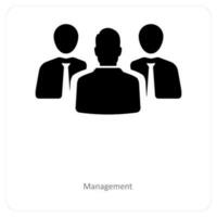 Management and business icon concept vector