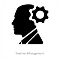 Business Management and business icon concept vector