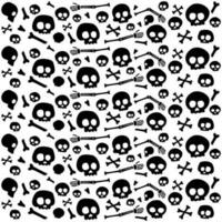 skull seamless pattern. skull pattern background. crossbones and skull pattern. skull print fabric. vector