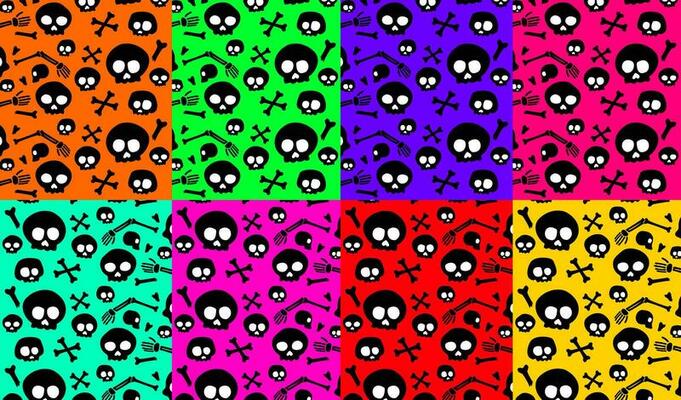 skull seamless pattern. skull pattern background. crossbones and skull pattern. skull print fabric.