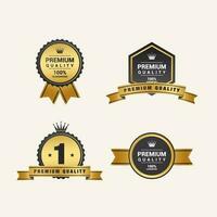 Vector illustration set of quality label sticker. Perfect for label product.