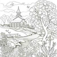 Spring Coloring Pages photo