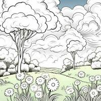 Spring Coloring Pages photo