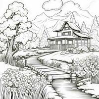 Spring Coloring Pages photo