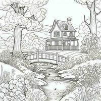 Spring Coloring Pages photo