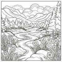 Spring Coloring Pages photo