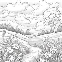 Spring Coloring Pages photo