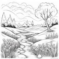 Spring Coloring Pages photo