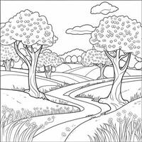 Spring Coloring Pages photo