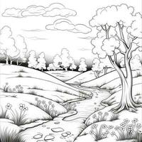 Spring Coloring Pages photo