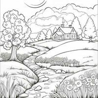 Spring Coloring Pages photo