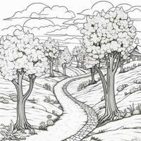 Spring Coloring Pages photo