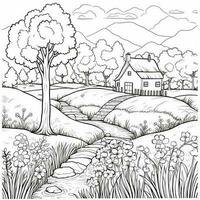 Spring Coloring Pages photo