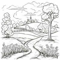 Spring Coloring Pages photo