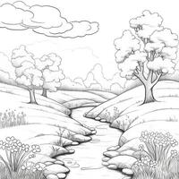 Spring Coloring Pages photo