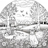 Spring Coloring Pages photo