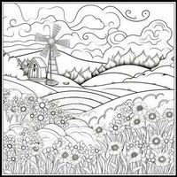 Spring Coloring Pages photo