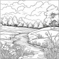 Spring Coloring Pages photo