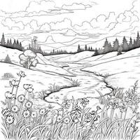 Spring Coloring Pages photo