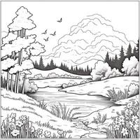 Spring Coloring Pages photo