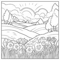 Spring Coloring Pages photo