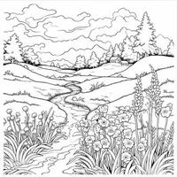 Spring Coloring Pages photo