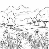 Spring Coloring Pages photo