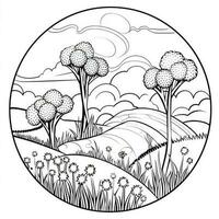 Spring Coloring Pages photo