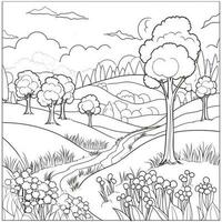 Spring Coloring Pages photo