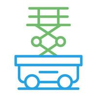 Scissor Lift Vector Icon