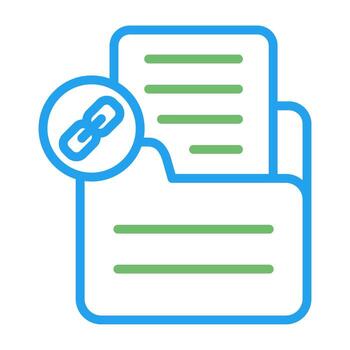 documento enlace vector icono