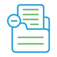 Document Remove Vector Icon